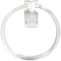 Vintage Out-Of-The-Box Lucite Towel Ring