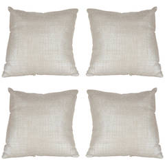 Custom Textured Woven Metallic Pillow