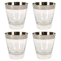 Set of 4 Tumblers/Lowballs by Dorothy Thorpe