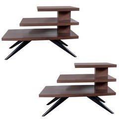 Pair Of Mid-Century Modernist Occasional Tables In The Manner Of Gio Ponti