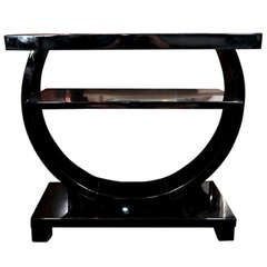 Vintage Gorgeous Art Deco Two Tiered Side Table by Modernage