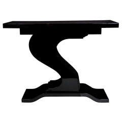Mid-Century Modernist Asymmetrical Console Table in the Manner of Karl Springer