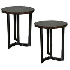 Pair of Machine Age Occasional Tables in the Manner of Walter Dorwin Teague