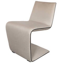 Modernist Floating Desk Chair with U-Form Design