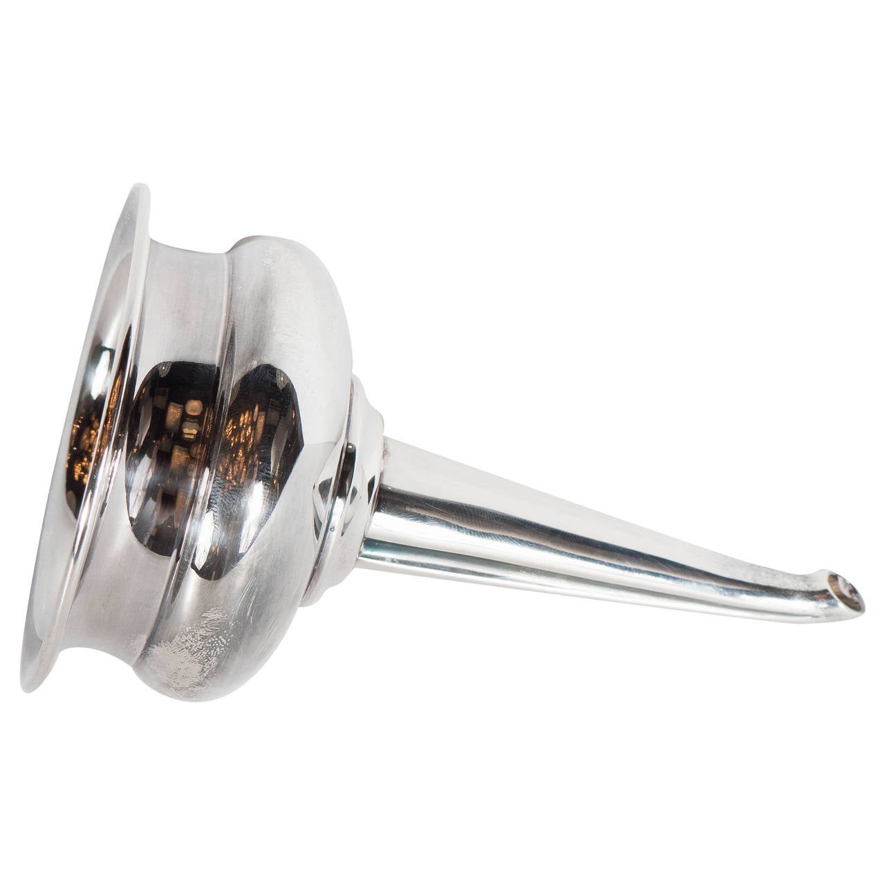 Christofle Silver Plate Wine Aerator Filter, Strainer Pourer for Wine