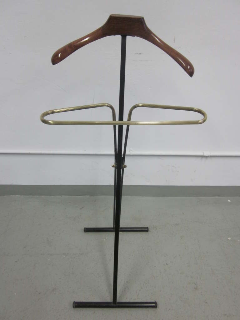 Two French Mid-Century Modern Personal Valets / Coat Stands In Good Condition For Sale In New York, NY