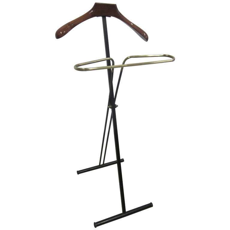 Two French Mid-Century Modern Personal Valets / Coat Stands