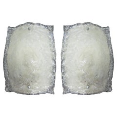 Pair of Cased Murano Glass Sconces by Mazzega 12