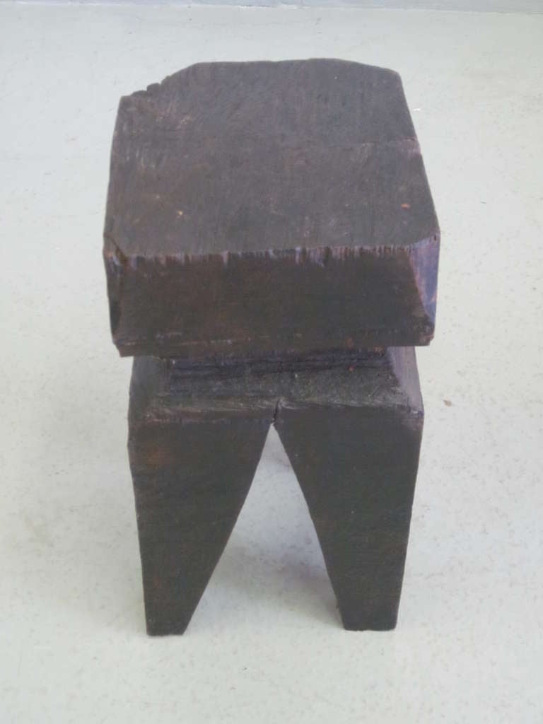 French Modern Craftsman Stool in the Manner of Brancusi In Good Condition In New York, NY