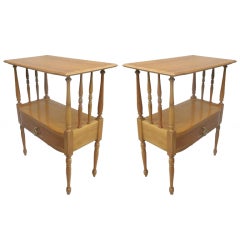Pair of French Mid-Century Modern Nightstands / End Tables in Spirit of Arbus 9