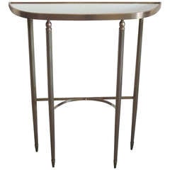 Superb Modern Neoclassical Brass Console by Guglielmo Ulrich 3