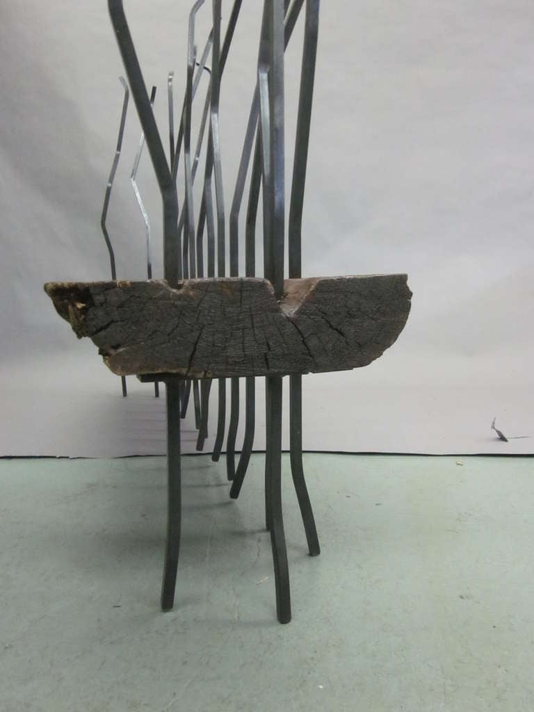 Iron Handmade Italian Modern Craftsman Bench / Sofa in the Spirit of Andrea Branzi For Sale