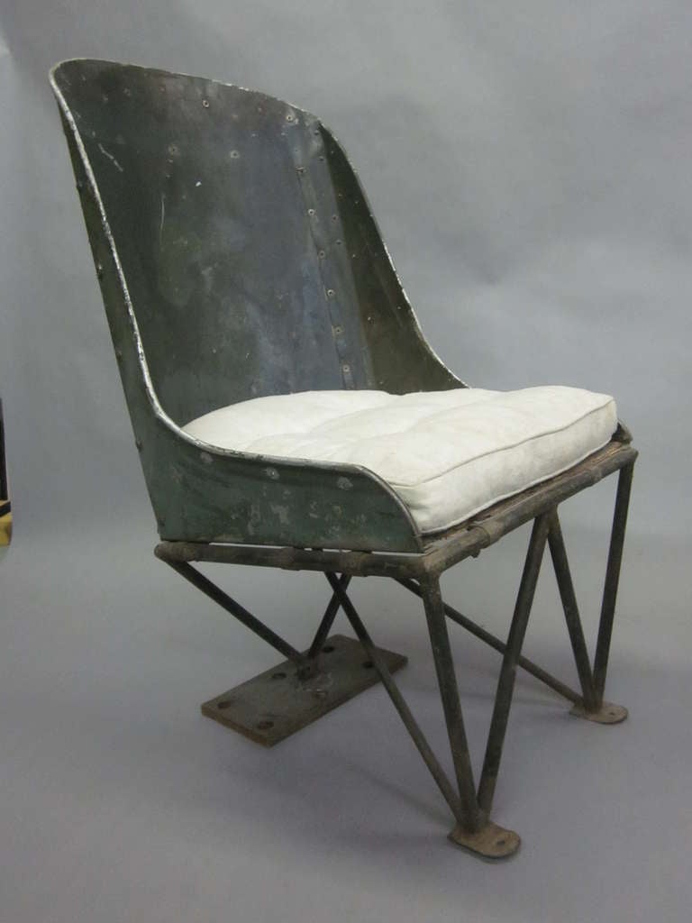 Aluminum Important Early Prototype French Helicopter Chairs Attributed to Louis Breguet For Sale