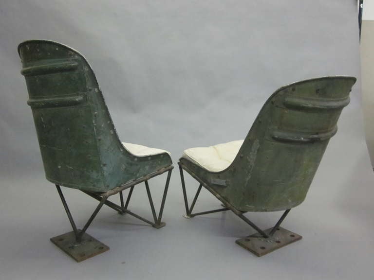 Industrial Important Early Prototype French Helicopter Chairs by Louis Breguet For Sale