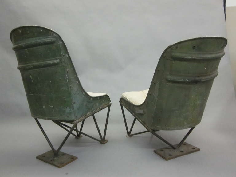Hand-Crafted Important Early Prototype French Helicopter Chairs by Louis Breguet For Sale