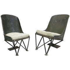 Important Early Prototype French Helicopter Chairs by Louis Breguet