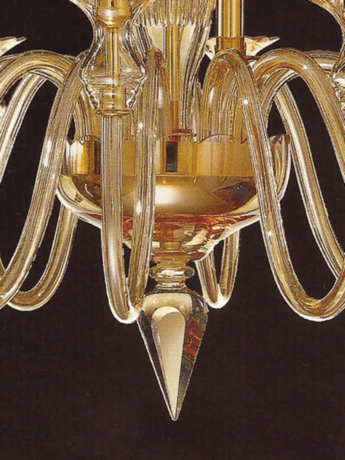 Custom Modern Neoclassical Murano / Venetian Glass Double Tier Chandeliers For Sale 2