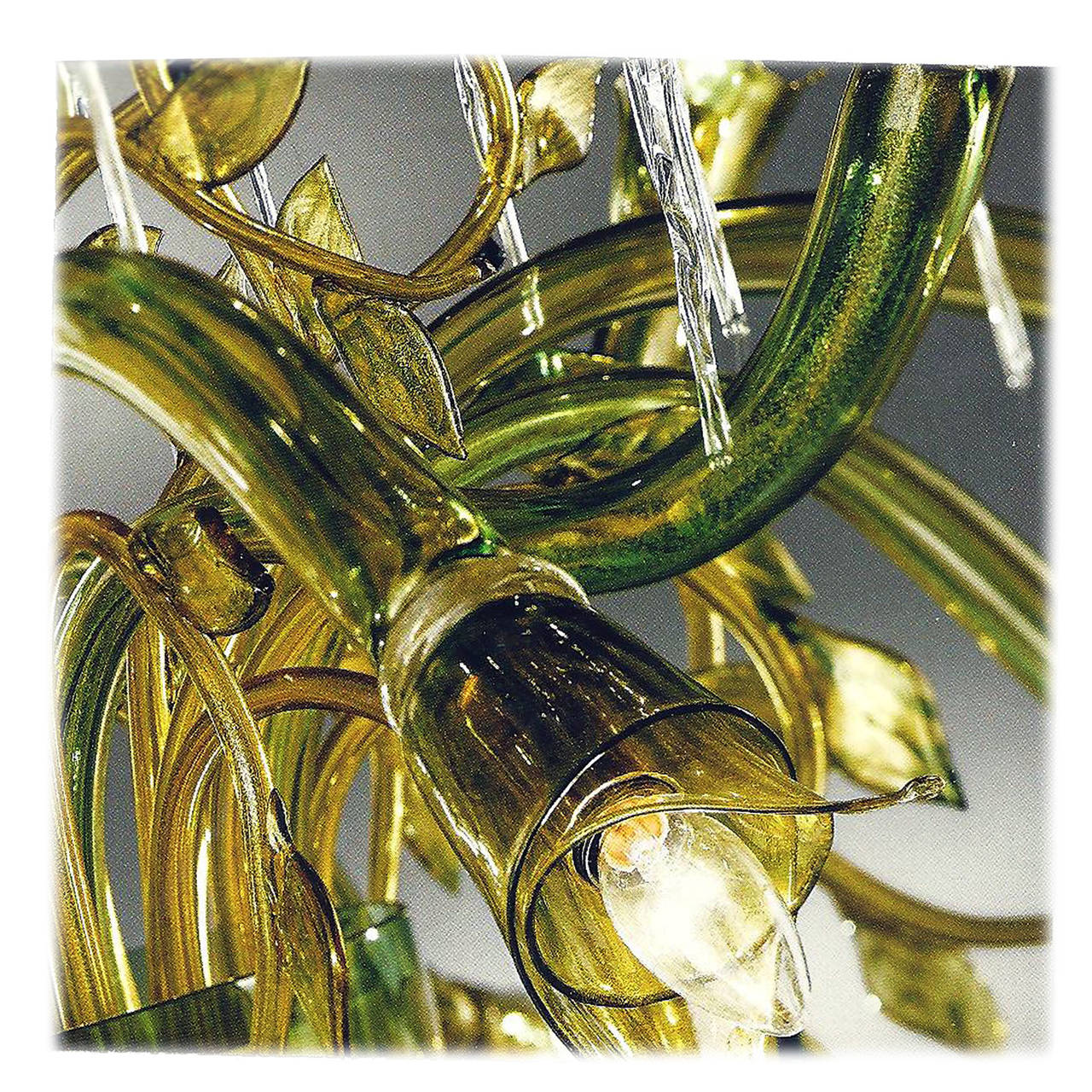 Contemporary Custom Italian, Murano / Venetian Glass Chandelier, 