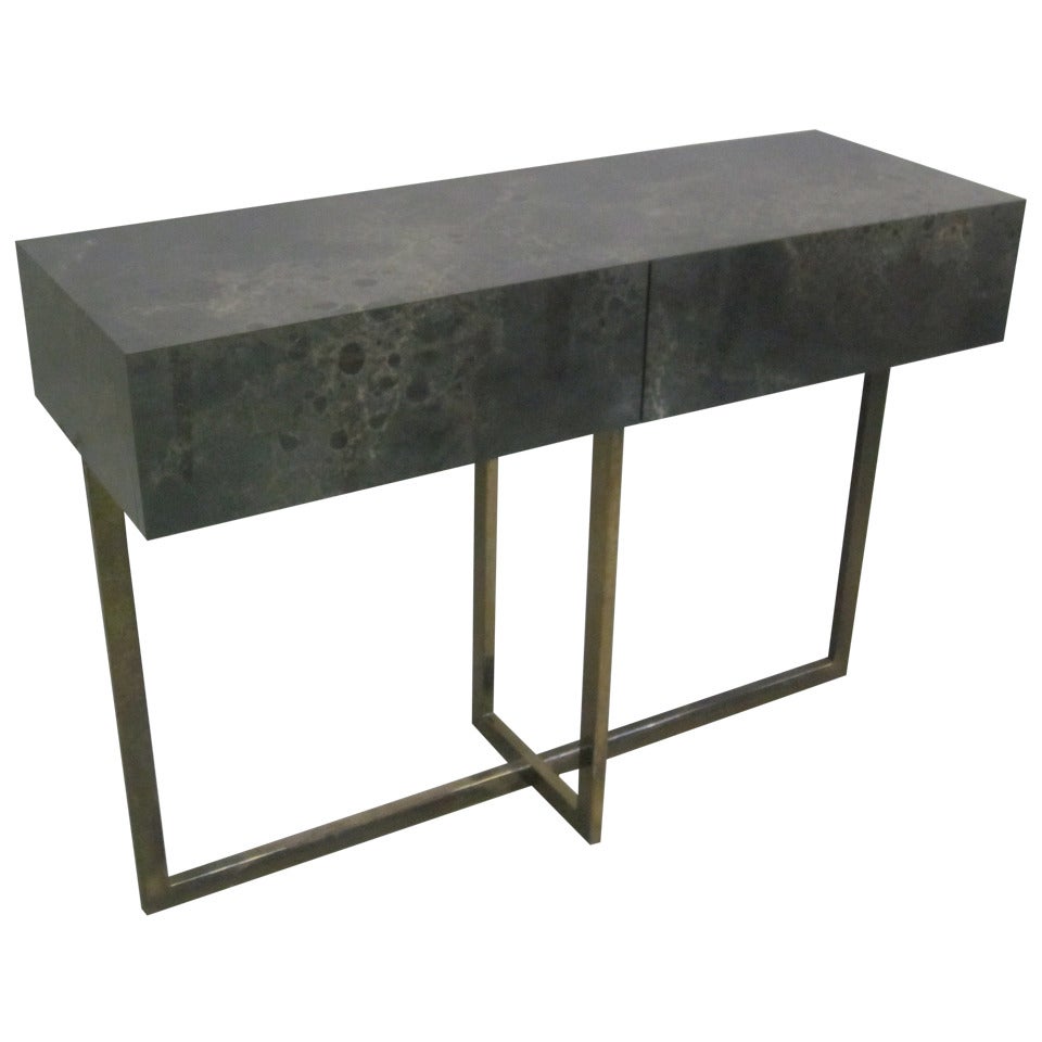 Crédence/Console/Table de canapé français moderne du milieu du siècle dernier par Jacques Quinet, 1970