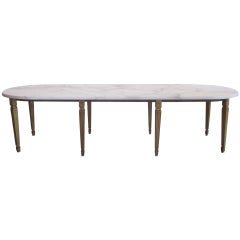 Rare French Modern Neoclassical Gilt Bronze Coffee Table by Sue and Mare, 1925