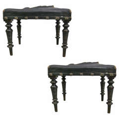 Pair of Italian Modern Neoclassical Benches or Stools 10