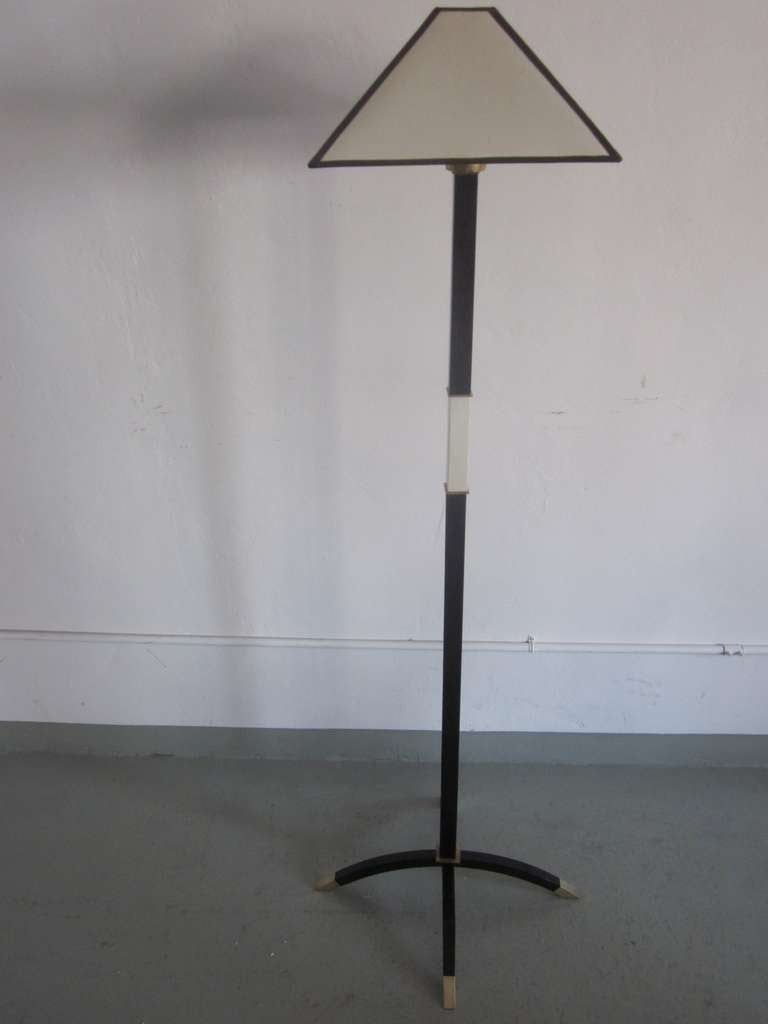 Rare Pair of French Art Deco Floor Lamps by Dominique, 1930's In Good Condition For Sale In New York, NY