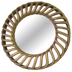 Two Extraordinary Large Hand-Carved Giltwood Mirrors 9
