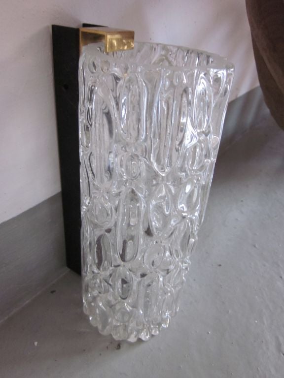 Pair of Italian Murano Glass Sconces For Sale 1