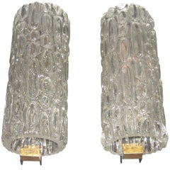 Pair of Italian Murano Glass Sconces