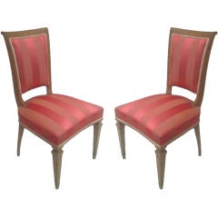 Two Chic French Side Chairs Attributed to André Arbus 4