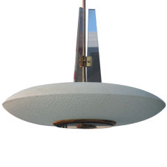 Italian Mid-Century Glass Chandelier / Pendant by Pietro Chiesa for Fontana Arte 9