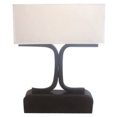 Leather Table Lamp by Hermes
