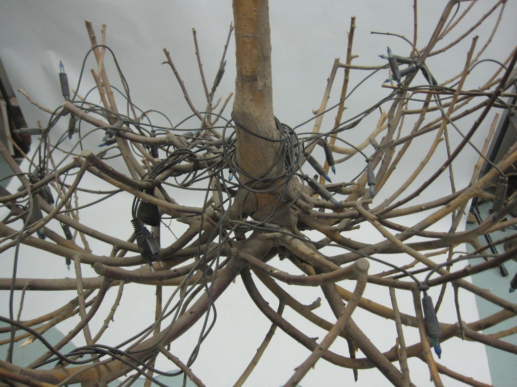 metal twig chandelier