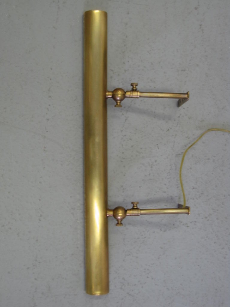 Mid-20th Century Picture Lights in Brass and Nickel 'Brass Shown' For Sale