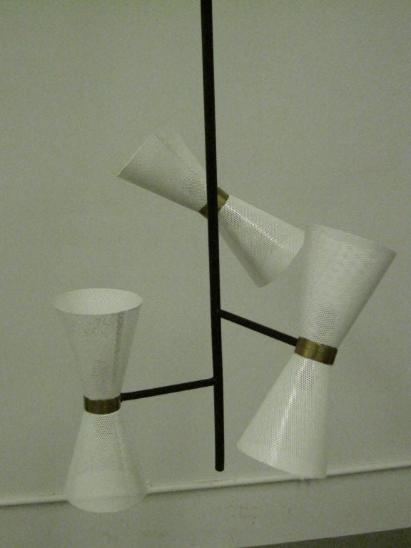 Italian Mid-Century Modern Chandelier / Pendant by Stilnovo 2