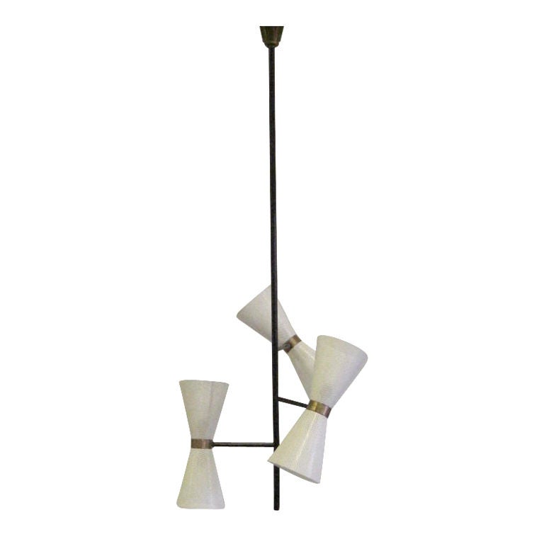 Italian Mid-Century Modern Chandelier / Pendant by Stilnovo