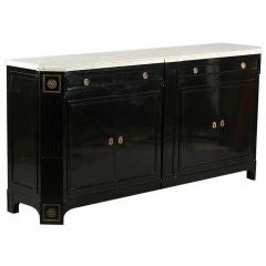 Important French Ebonized Sideboard by Maision Jansen