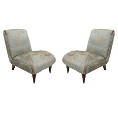 Pair of Slipper Chairs by Guglielmo Ulrich, Italy, circa 1930 8