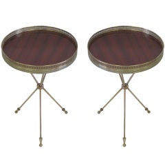 Pair of Gueridons/Side Tables by Maision Jansen