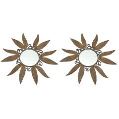 Two French 'Sunburst' Wall Mirrors 10
