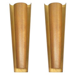 Pair of Reflector Wall Sconces