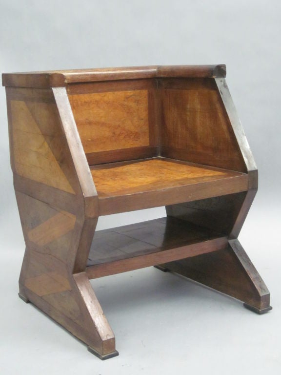 20th Century Important Pair of Italian Futurist Armchairs Attributed to Giacomo Balla