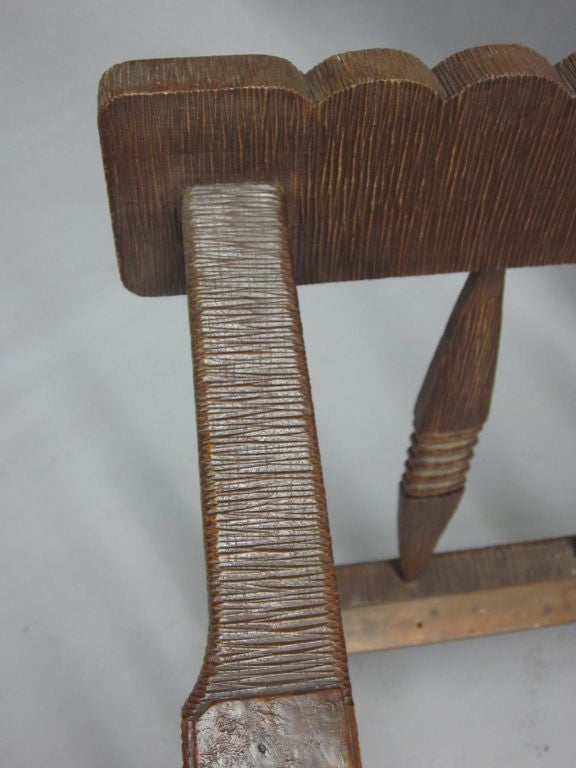 Pair of Italian Mid-Century Modern Craftsman Lounge Chairs by Pierluigi Colli For Sale 3