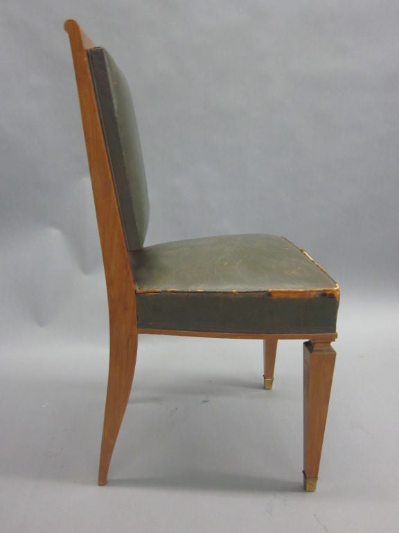 Mid-20th Century 8 Dining Chairs Attributed to Andre Arbus