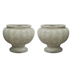 Pair of French Stone Table Lamps in the Form of Urns 9