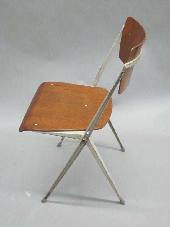 Mid-20th Century Two Dutch Mid-Century Modern Desk Chairs by Wim Rietveld For Sale