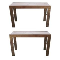 Pair of Gilt Iron Consoles in the Manner of Marc Duplantier 11
