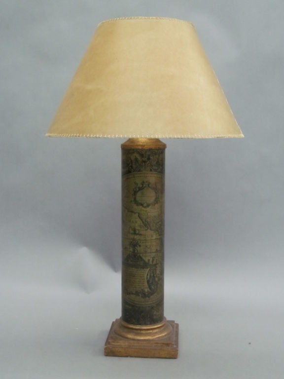 Pair of Italian Mid-Century Modern Table Lamps in the Style of Piero Fornasetti In Good Condition For Sale In New York, NY