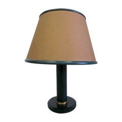 French 1940s Leather Desk Lamp Attributed to Hermès 11