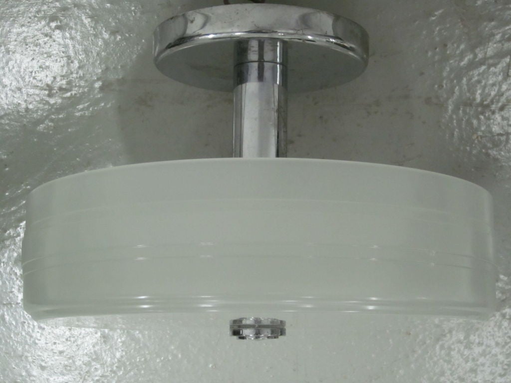 milk glass flush mount ceiling light
